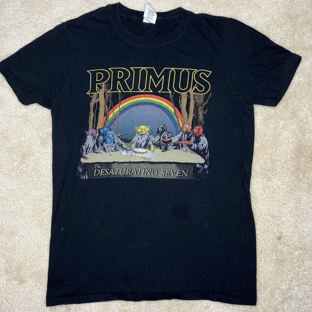 Primus Summer/Fall 2018 Concert Tour T-Shirt Small Short Sleeve Desaturating 7